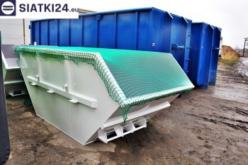 Siatki materiałowe - Siatka przykrywająca na kontener - zabezpieczenie przewożonych ładunków siatki materiałowej